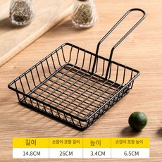 플레이팅 감자 튀김 안주 접시 강정 치킨 그릇 스텐 닭, 1개