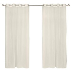 Outdoor Décor Escape 설치가 쉬운 얇은 야외 커튼 137.2cm X 213.4cm(54 x 84인치) 아이보리