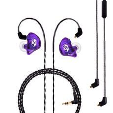 MMCX 커넥터 뮤지션을 BASN 프로페셔널 위한 드러머 사용하는 가수 IEM 이어폰을, Purple