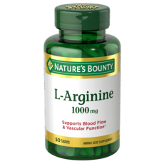 NATURE'S BOUNTY L-精胺酸 1000mg 純素錠, 50入, 1g, 1個