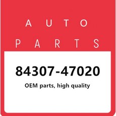 OEM 부품 84307 47020 TOYOTA Prius C V 2012 2015에 호환 각도 센서는 포함되어 있지 않습니다.