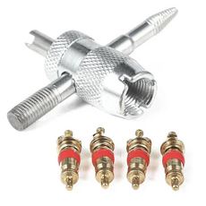 4-in-1 타이어 구리 밸브 코어 스템 제거 수리 청소, BL01956 밸브코어4IN1, 1개, 밸브코어세트BL01956