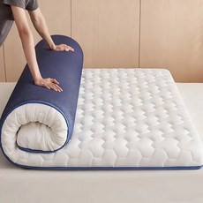 천연 라텍스 메모리폼 매트리스 토퍼 고밀도 숙면 매트 침대용 토퍼 패드