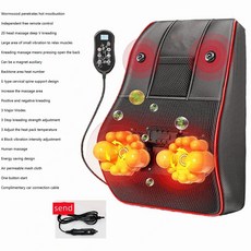 경추 마사지기 목 허리 등 다기능 요추 쿠션 전신 전기 어깨 주무름 베개, 1개, 01 SKU1