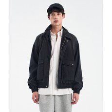 [블랙모먼트] 텐셀 워싱 필드 포켓 집업 재킷 [블랙]