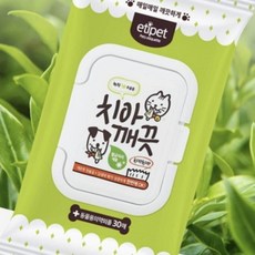 반려견 치아 클리너 티슈 30매 휴대용 위생 세척용품 5개_ 20275633EA, 30