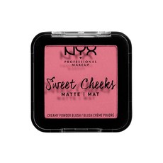 NYX 프로페셔널 메이크업 스위트 칙스 매트 블러셔 로즈 & 플레이 NYX PROFESSIONAL MAKEUP Sweet Cheeks Matte Blush Rose & Play, 1개