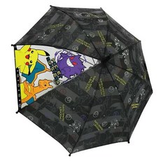 日本J'S PLANNING 寶可夢兒童自動雨傘，50/55cm傘面，皮卡丘/耿鬼圖案，兒童雨具彎把手