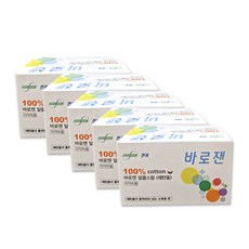 바로잰 한독 코튼 알콜스왑, 100개입, 5박스