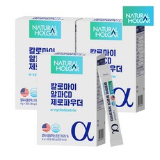 칼로마이 알파CD 제로파우더 20포 분말 식약청인증 100% HACCP, 80g, 3개
