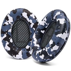 WC Wicked Cushions 업그레이드 교체용 이어 패드 Bose QC35 및 QC35iiQuietComfort 35 헤드폰 등을 위한 제품 부드러운 가죽 고급스러운, 스노우 카모