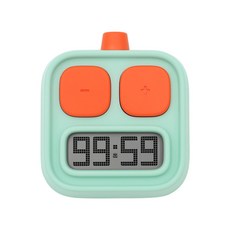 嚴選廠貨新款機器人計時器學生作業倒計時間智能管理器廚房定時, 1個, 【1代有聲】薄荷綠:1個