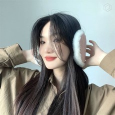 [루아르셀] 방한 귀마개 극세사 핑크 이어머프 겨울귀마개