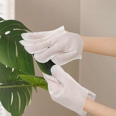 샤인홈리빙 올클린 부직포 청소장갑 에어컨 창틀 다용도 청소포, 손가락형장갑 청소포, 화이트, 30매