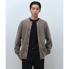 MUSINSA STANDARD [스토커즈 컬래버][빅토리아 울] 미니멀 리브드 라운드 넥 가디건 [토프]