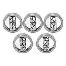 제로디스 자기 정렬식 볼 베어링 10개 고속 작동용 자기 정렬 볼 베어링 기어박스 및 롤러스케이트에 적합한 장수명 베어링 (1201), 1201