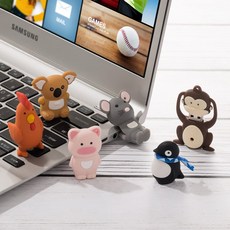 12간지 동물 캐릭터 USB 메모리 특이한 유에스비 휴대용 외장하드 특별한 생일선물, 03_64GB, 10_닭, 1개
