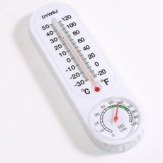 하라 레트로 온습도계 플라스틱온도계 아날로그온도계 아날로그온습도계, 거치용 원형, 1개
