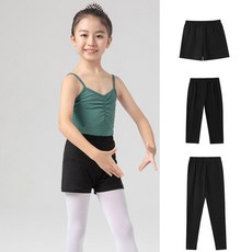 兒童舞蹈短褲三分褲七分褲 黑色練功褲 高腰緊身打底褲 跳舞專用