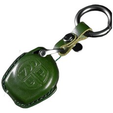 Suzuki Jimny 吉姆尼 JB74 JB43 鑰匙真皮保護套 遙控鑰匙皮套 改裝配件, 暗夜綠