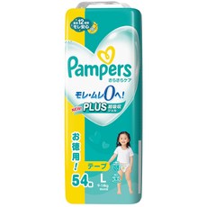 [테이프 L 사이즈] 빵 퍼스 기저귀 사라 사라 케어 (9 ~ 14kg) 54 장, 54매
