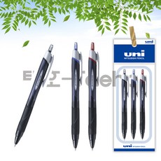 제트스트림 볼펜 SXN-150-38 0.38mm 흑/청/적 3개세트, 1세트, 0.38mm 블랙 1개 + 블루 1개 + 레드 1개