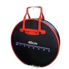 낚시 가방 하드 물고기 릴 원형 보관함 핸드 방수 검정색 40x12, 군용 녹색 45x12