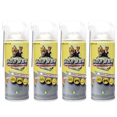 탁월한선택 실리콘스프레이 자동차 실리콘오일 고무윤활제 실리콘윤활제, 4개, 420ml