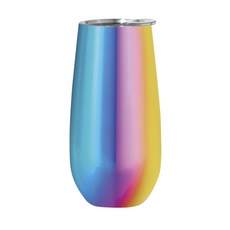 OGGI 서모 배큐엄 단열 플룻 스테인리스 샴페인잔, 1개, 175ml