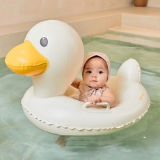 스윔어바웃 퓨어 오리 유아 보행기 튜브 아기 손잡이 물놀이 튜브, 1개, 퓨어 오리 보행기 튜브(PU-DU)