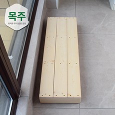 히노끼 발받침대 계단형 강화 가구, 90x50x15 없음