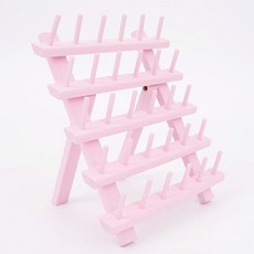 실거치대 실패꽂이 30구 수선집 재봉실 세탁소 실걸이 공방, 핑크레드