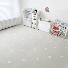 XPE加厚拼接爬爬墊 2cm厚 寶寶安全爬行墊 客廳臥室嬰兒童防潮地墊, XPE夢想傢(灰色底),4片裝-含邊條60*2cm-無味