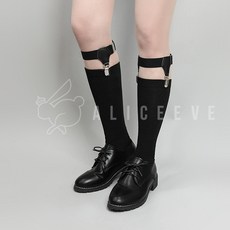 [앨리스이브] 흘러내림 방지 양말 가터벨트 니삭스 홀더 밴드 2개 세트