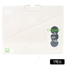 한국인의 두유 유기농 서리태 콩물두유 10팩 1박스, 10개, 190ml