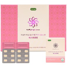 자생앤 여성 갱년기를 위한 회화나무 에스트로텐 영양제 쇼핑백포함, 120정, 1개