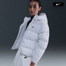 나이키 NIKE 스포츠웨어 메트로 패딩 여성 써마 핏 루즈 다운 후드 재킷 IH0728-100