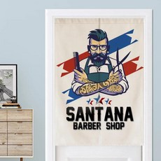 실 문 Noren 북유럽 이발소 이발 화장실 출입구 커튼 홈 침실 입구 파티션 장식 하프