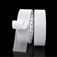 초강력 면양면테이프 자국이 남지 않는 면사 카페트 고정 양면테이프 얇은 면, 폭 3cm x 길이10m, 3개