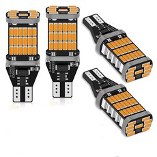 Alopee 922 LED 전구 앰버 방향 지시등 비극성 Canbus 오류 방지 W16W LED 전구 921 912 T15 906 깜박이 마커 라이트 45SMD 4014 칩 1, Alopee 922 LED 전구 앰버 방향 지시등 비극