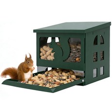 외부용 다람쥐 피더 내구성 있는 풀 메탈 식품 상자 대용량 내후성 집 튼튼한 피더105156, 외부용 다람쥐 피더, 내구성 있는 풀 메탈 식품 상자,