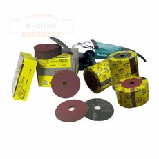 디스크 원형사포 100mm 종이사포 폴리싱패드, 100방 50매, 1개
