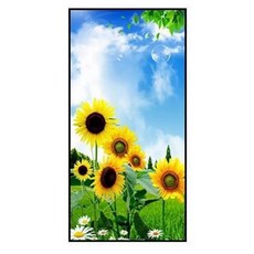 보석십자수 해바라기 꽃 액자형 공작, 40x80 글로시 크리스탈, 상세 내용 참조, 008