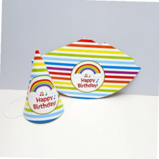 스트라이프고깔 줄무늬 고깔 모자, 본상품