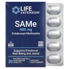 라이프익스텐션 SAMe S 아데노실 메티오닌 400mg 타블렛 30정