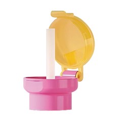 掀蓋式寶特瓶吸管蓋, 粉色(單口徑款), 1個, 750ml