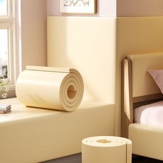 墻貼防撞軟包 兒童床邊墻圍貼 包邊護墻角 飄窗窗臺防磕碰海綿保護條, 橙色獅子,3卷裝【20cm寬*2米長/捲】