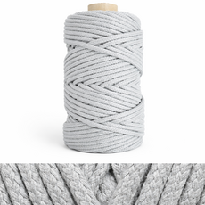 마크라메 콘사 프리미엄 우동끈 스트링 파이핑실 50야드, 1개, 라이트그레이(5mm 50야드)