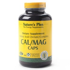 NaturesPlus 天然佳 Nature's Plus Cal/Mag 素食膠囊, 1個, 180顆