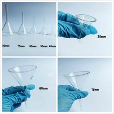 소형 실험실 유리 깔때기 붕규산염 도구 삼각형 그릇 용품 30mm, 04 30mm